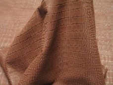 imprinted Buffed Imprint Small Crocodile Brown