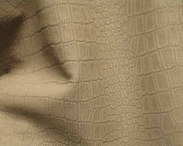 imprinted Buffed Imprint Small Crocodile Light Taupe