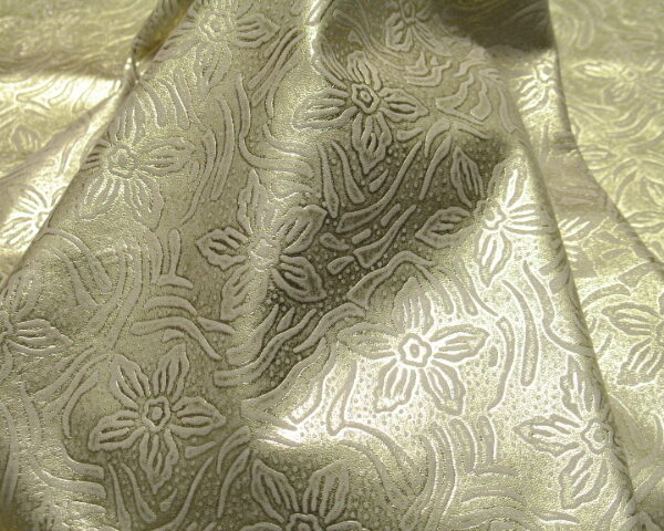 metallic Imprint Flower Metallic Gold