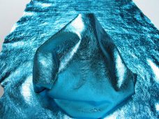 metallic imprinted metallic blue
